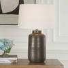 Calderone Bronze Table Lamp, by Uttermost, 18" width x 26.75" height x 18" depth thumbnail 2