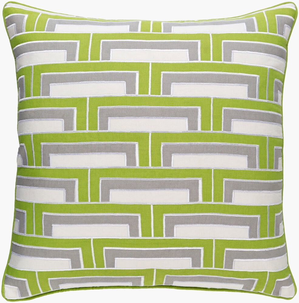 Mod Steps Accent Pillow, Decorative Pillow by Surya, 18" length x 18" width
