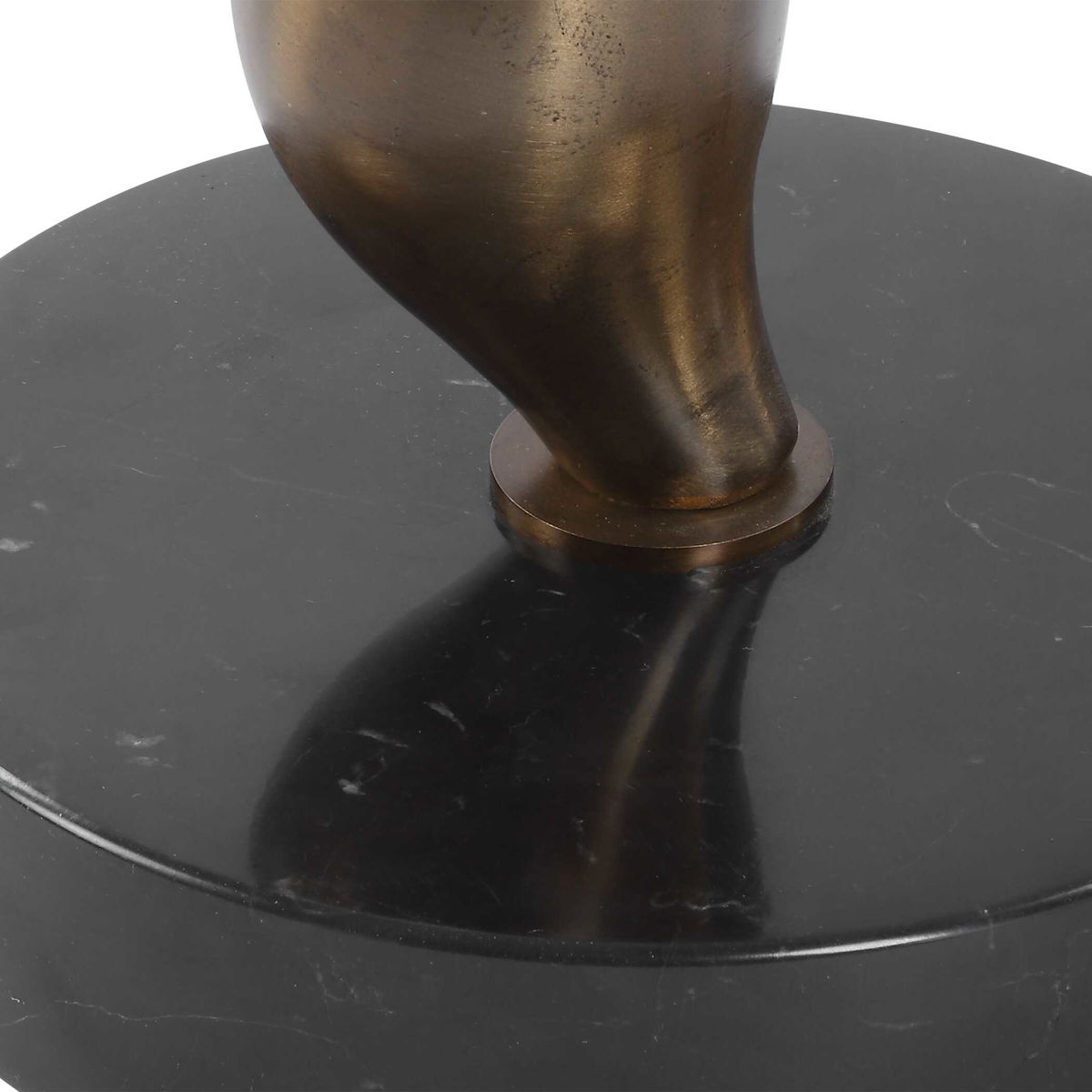 Remolino Bronze Drink Table, Side & End Table by Uttermost, 10" width x 22.25" height x 10" depth View 5