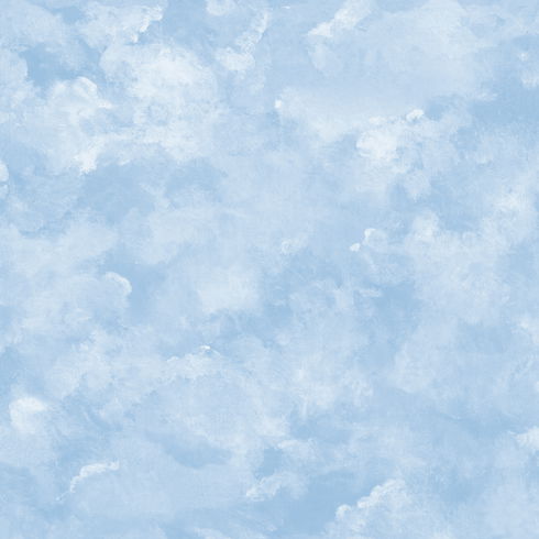 Atrium Clouds Blue Peel & Stick Wallpaper