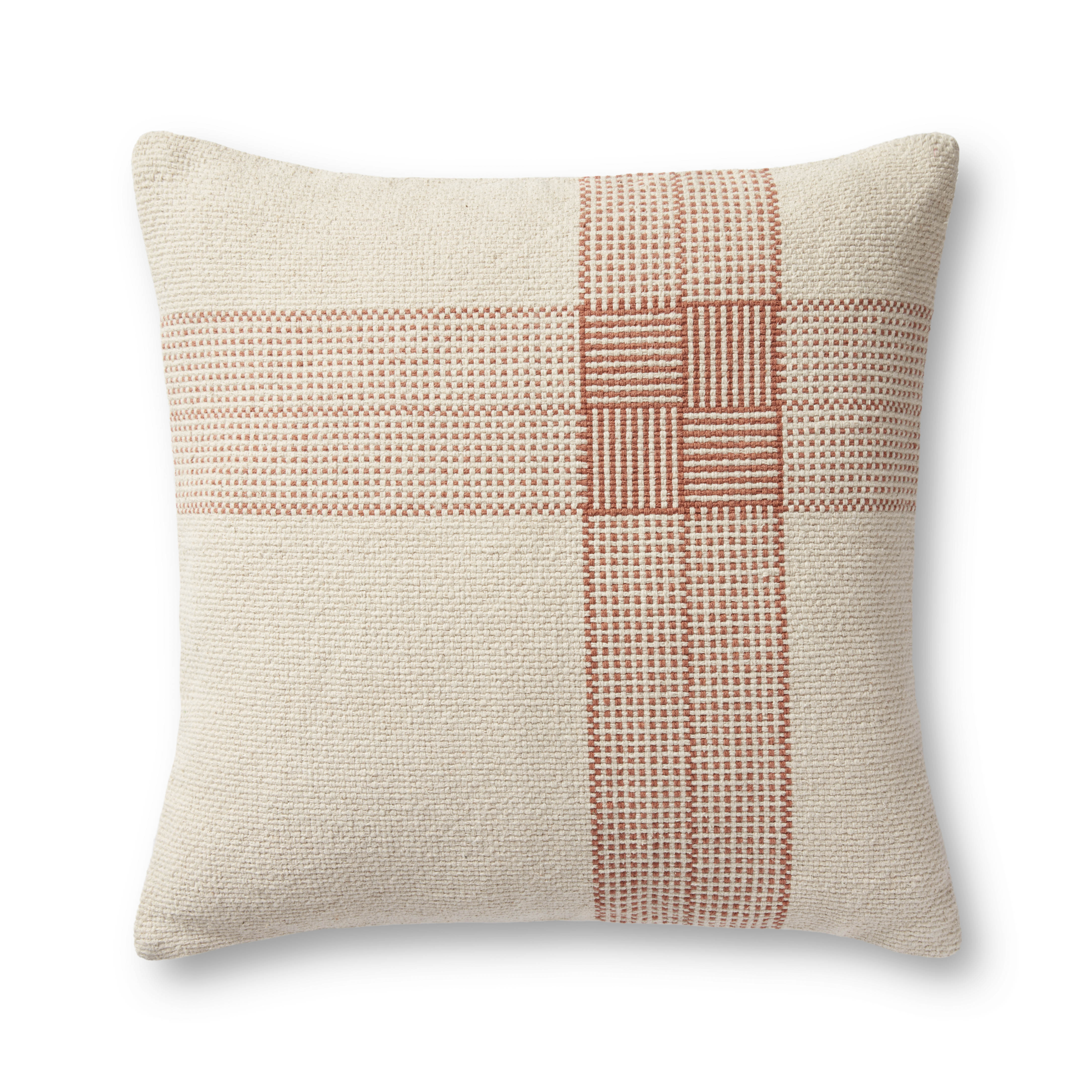 Magnolia Home by Joanna Gaines x Loloi Wells Pillow, Decorative Pillow, 22" length x 22" width