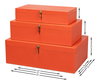 Cosmos Nesting Boxes S/3 Orangeade, by Sarreid, 1'4" length x 2' width x 8" height thumbnail 13