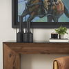 Tovi Small Matte Black Narrow Metal Vase thumbnail 4
