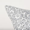Jayne Cream with Indigo Print Linen Lumbar Decorative Pillow Cover thumbnail 5