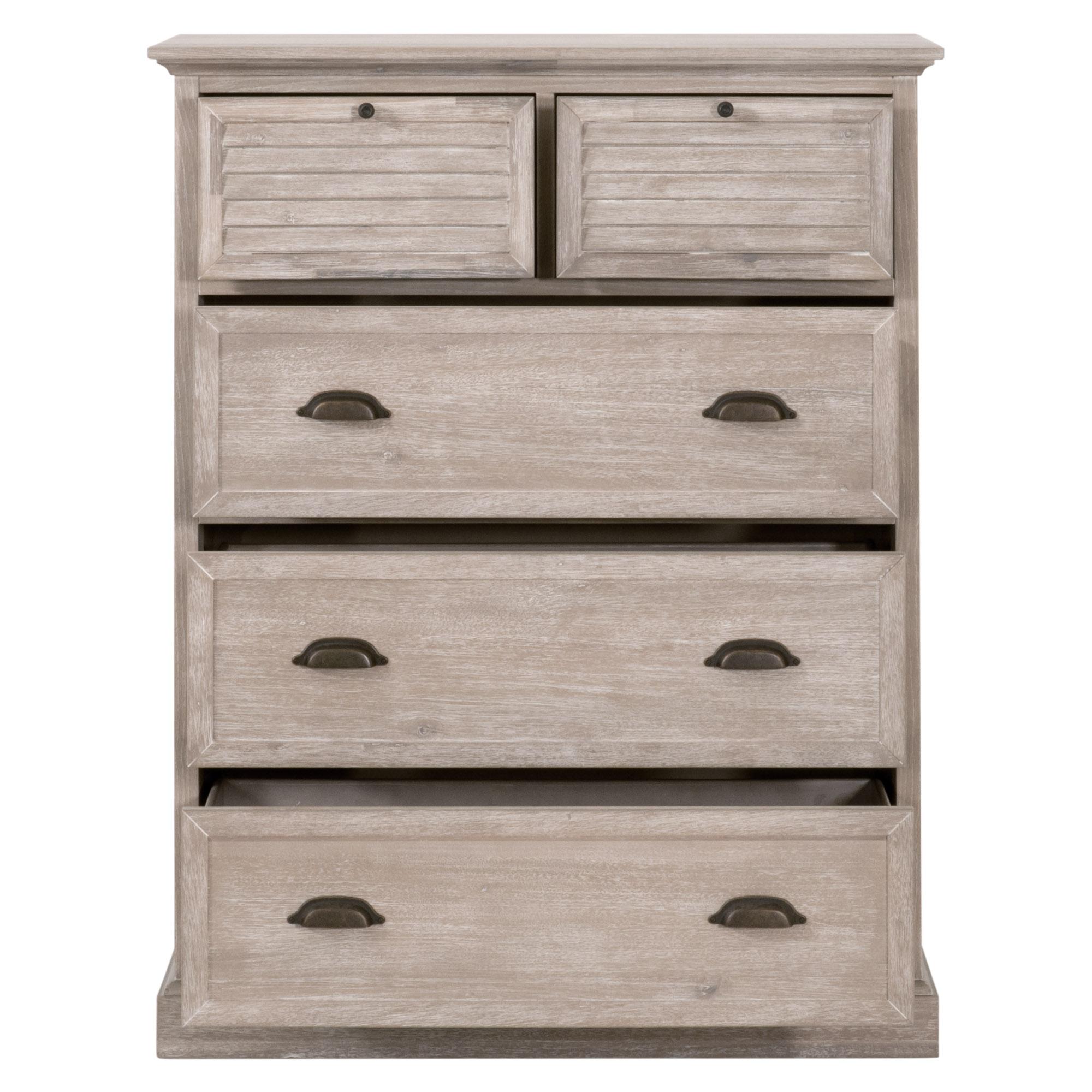Eden 5-Drawer High Chest, Dresser by Essentials for Living, 37.75" width x 48.5" height x 20" depth View 2