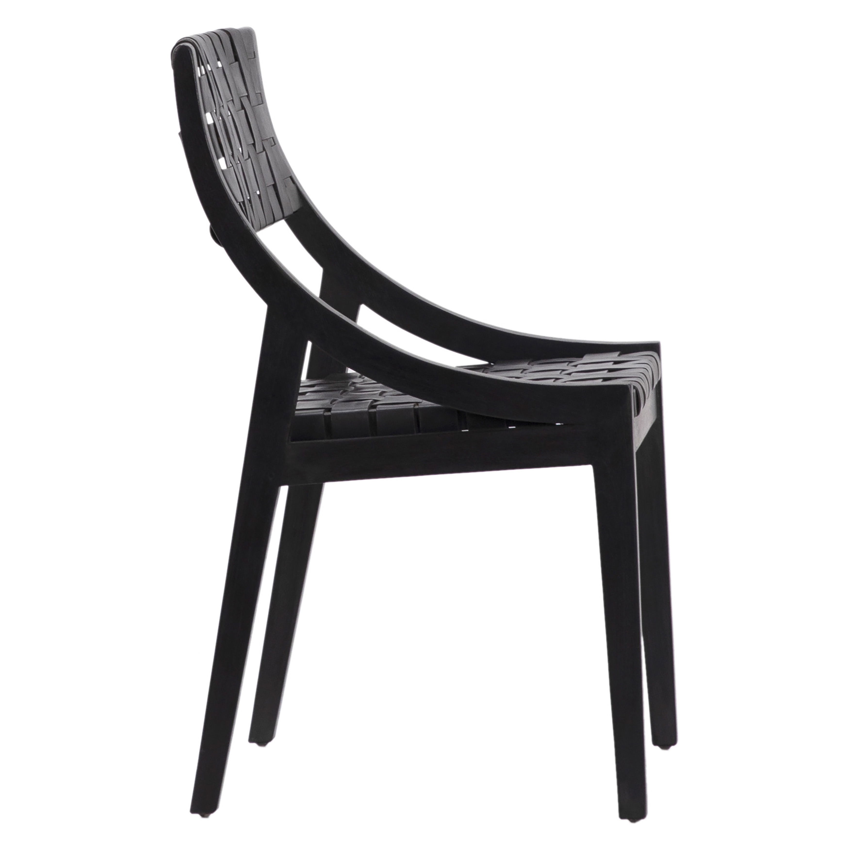 Camila Dining Chair Black, by Dovetail, 21.26" width x 33" height x 21" depth View 3