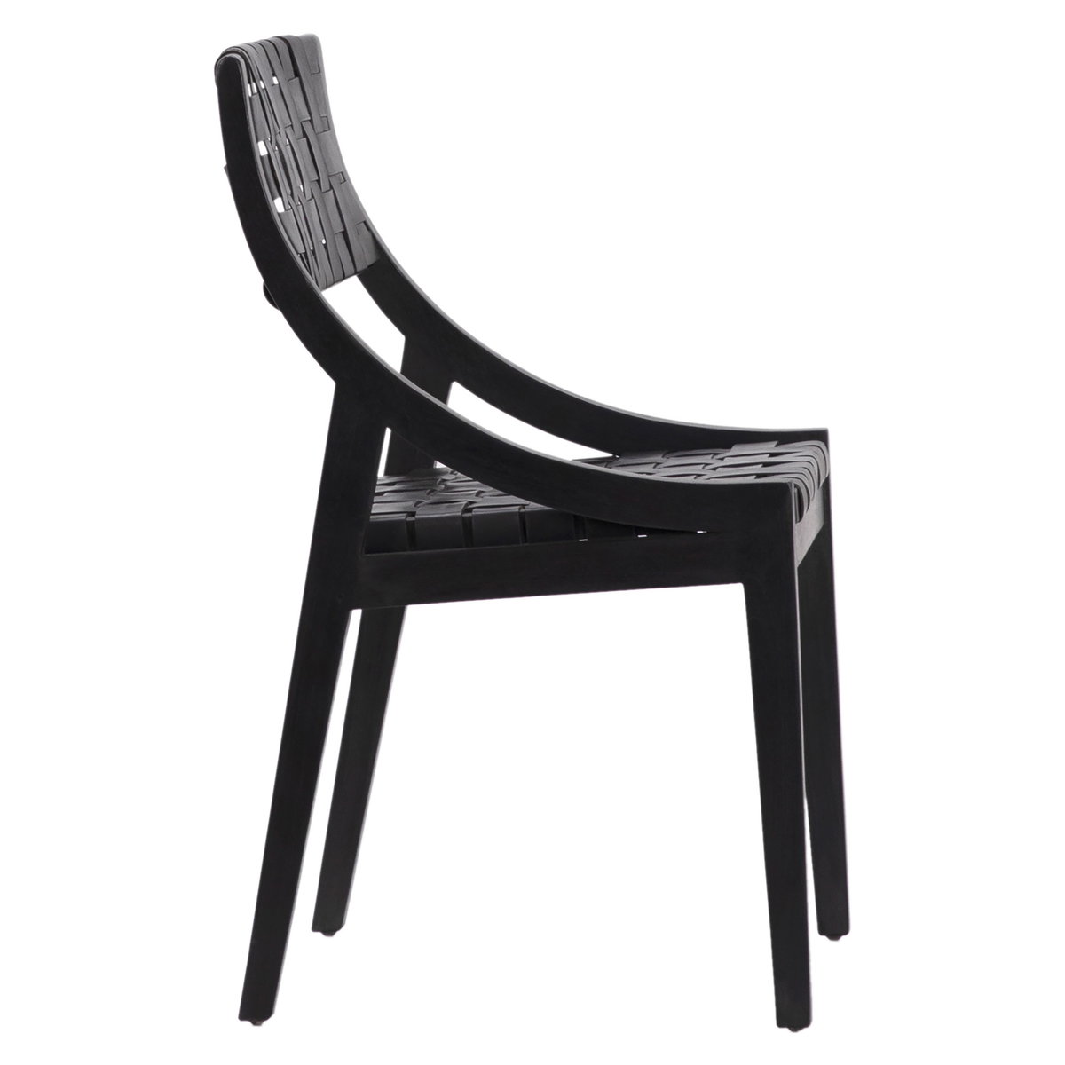 Camila Dining Chair Black, by Dovetail, 21.26" width x 33" height x 21" depth View 3