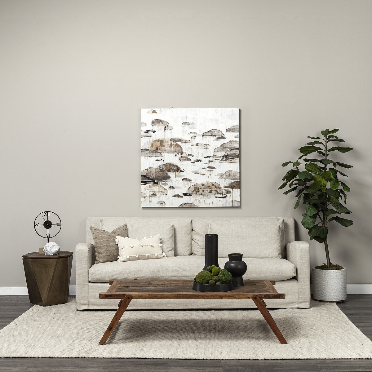 Denly II 92.5W  Beige Slipcover Three Seater Sofa, Sofas & Sectional by Mercana, 92.5" length x 38.25" width x 34.5" height View 5
