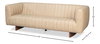 Denys Leather Sofa  Cappuccino White, by Sarreid, 2'11" length x 7'1" width x 2'4" height thumbnail 13