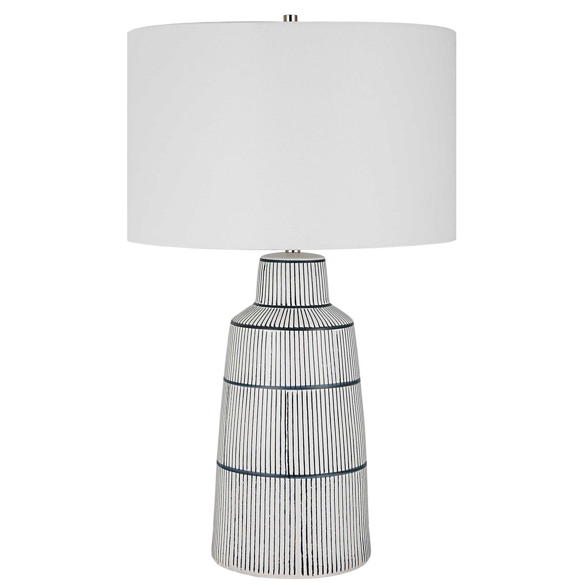 Breton Nautical Stripe Table Lamp, by Uttermost, 1'5" width x 2'4.5" height x 1'5" depth View 5
