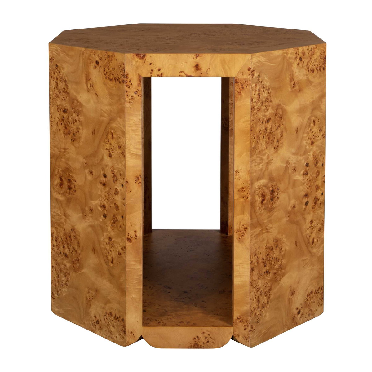 Indus Burl Side Table, Side & End Table by Uttermost, 26" width x 26" height x 26" depth View 5