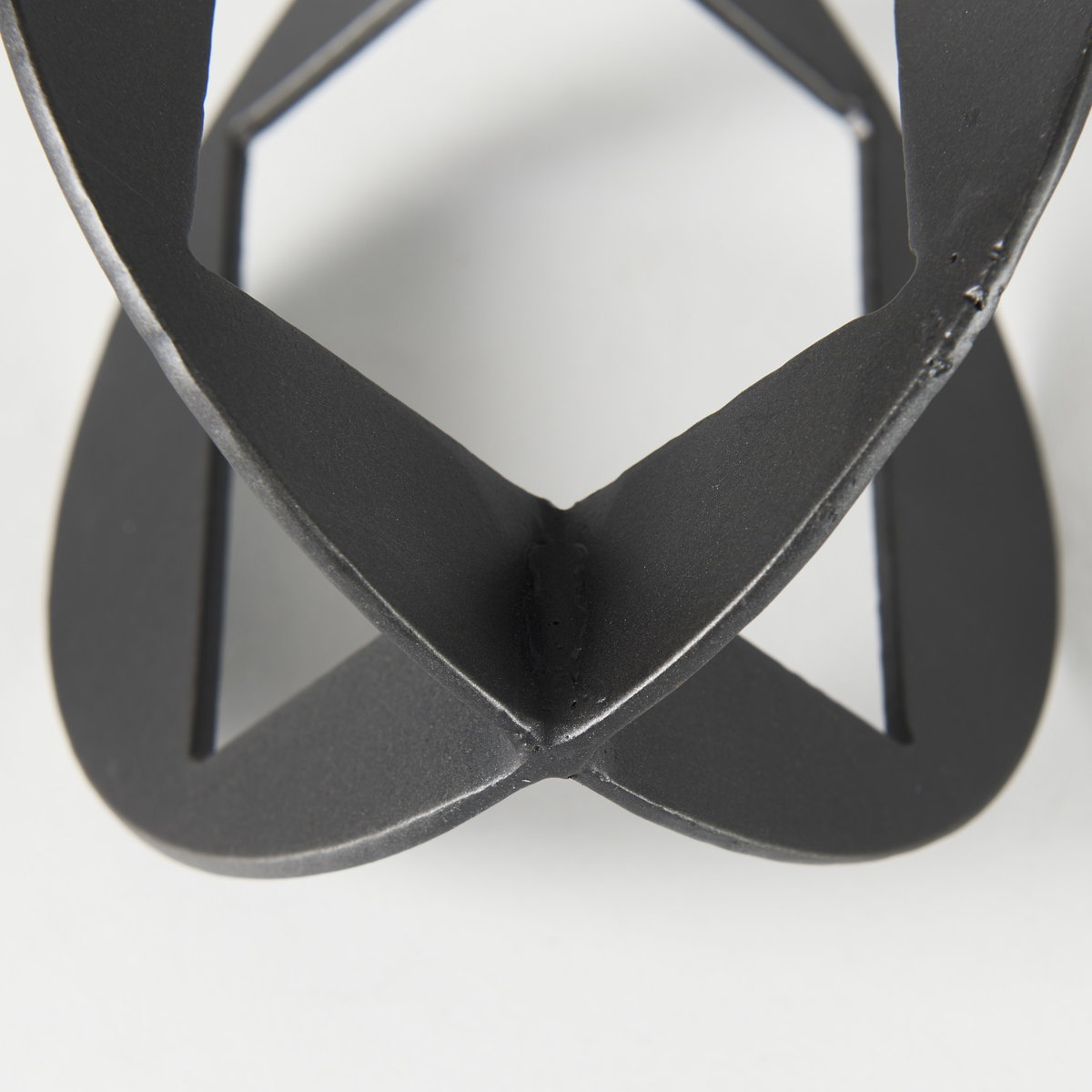 Cusco 6.0 L x 6.0 W x 6.0 H Black Iron Small Gunmetal Geometric Decorative Object, by Mercana, 6" length x 6" width x 6" height View 8