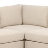 Araceli L-Shape Sectional Oatmeal C0, Sectional Sofa by Dovetail, 119.5" width x 35.25" height x 119.5" depth thumbnail 4