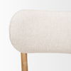 Owen Dining Chair with Medium Brown Wood and Beige Fabric thumbnail 8