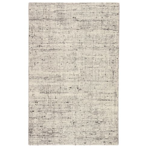 Macklin Handmade Solid Ivory/ Light Gray Area Rug