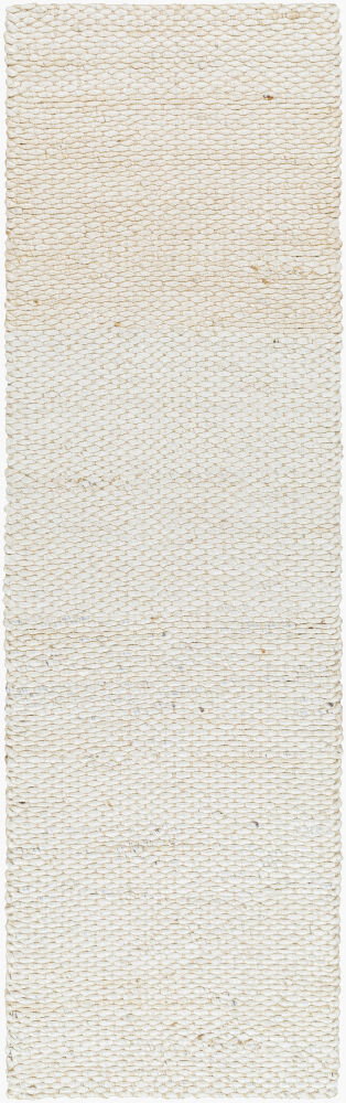 Coil Bleached Handmade Rug, by Surya, 8' length x 2'6" width