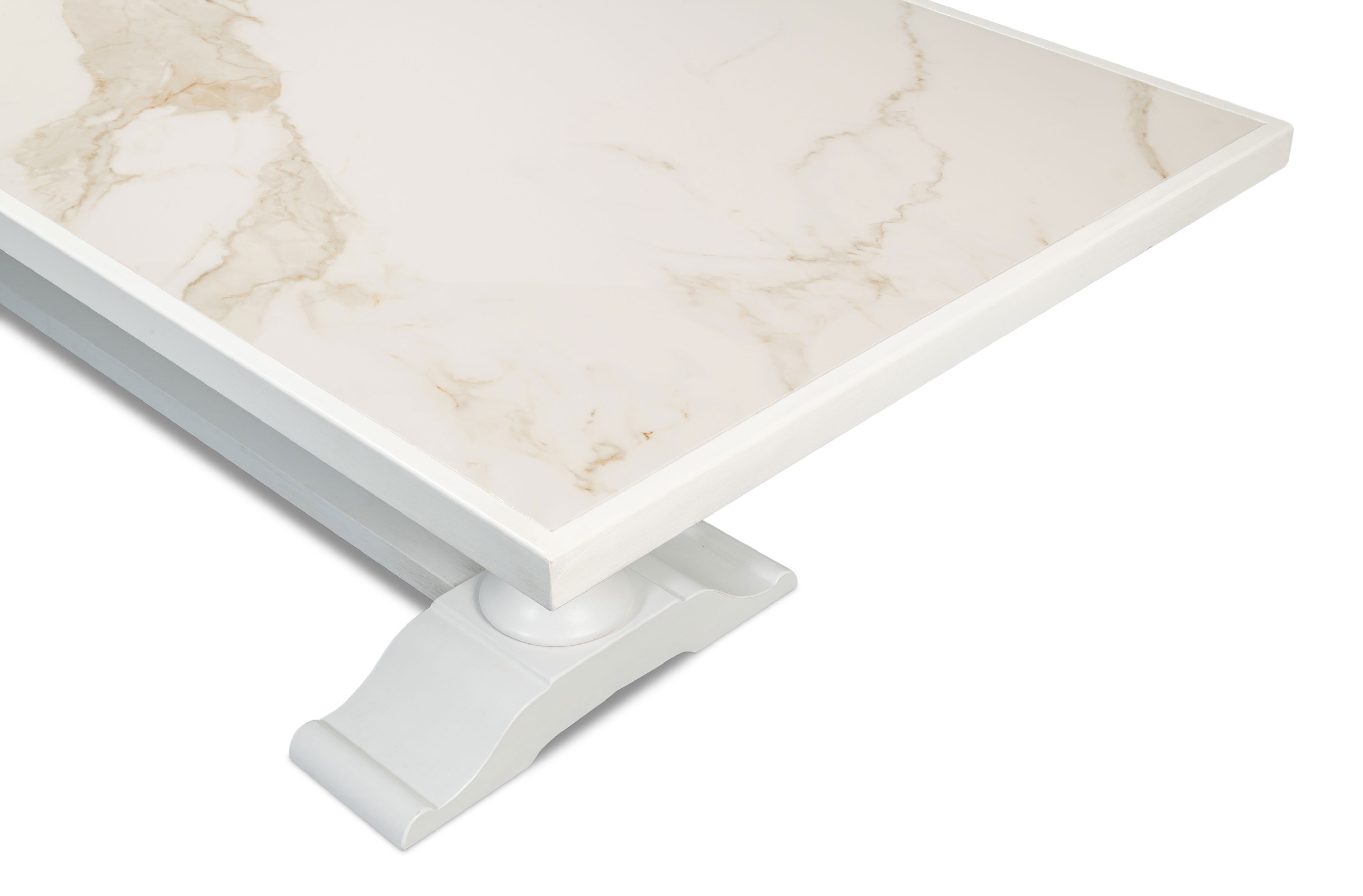 Rectangular Dining Table,Cortina White, by Sarreid, 108" length x 40" width x 30" height View 11