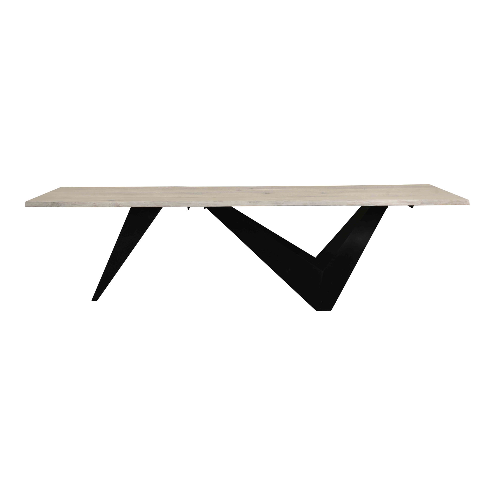 Bird Dining Table Large Natural, by Moe's Home, 110" width x 30" height x 42" depth View 1