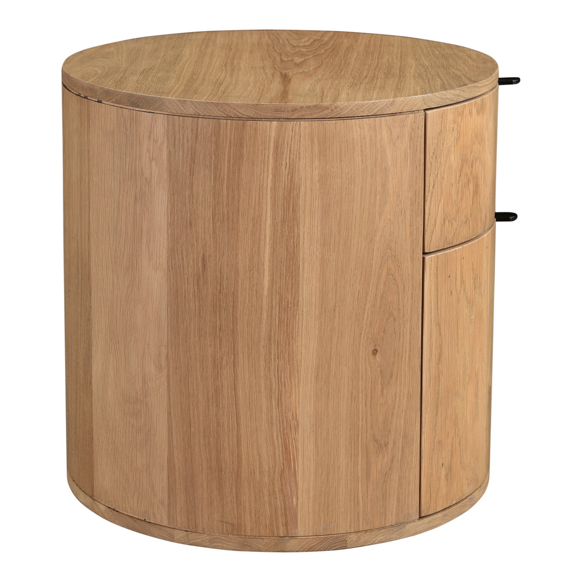 Theo Two Drawer Nightstand Natural, by Moe's Home, 19" width x 19" height x 19" depth View 3