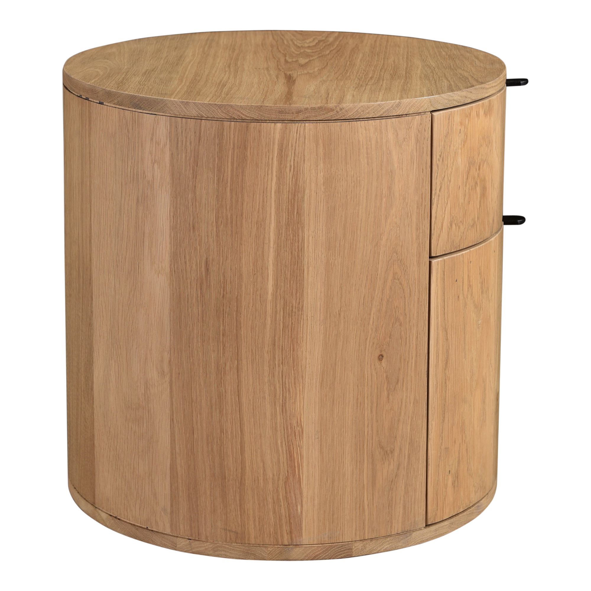 Theo Two Drawer Nightstand, by Moe's Home, 19" width x 19" height x 19" depth View 3
