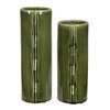Meander Green Vases Set/2, by Uttermost, 5.75" width x 14" height x 4.5" depth thumbnail 4
