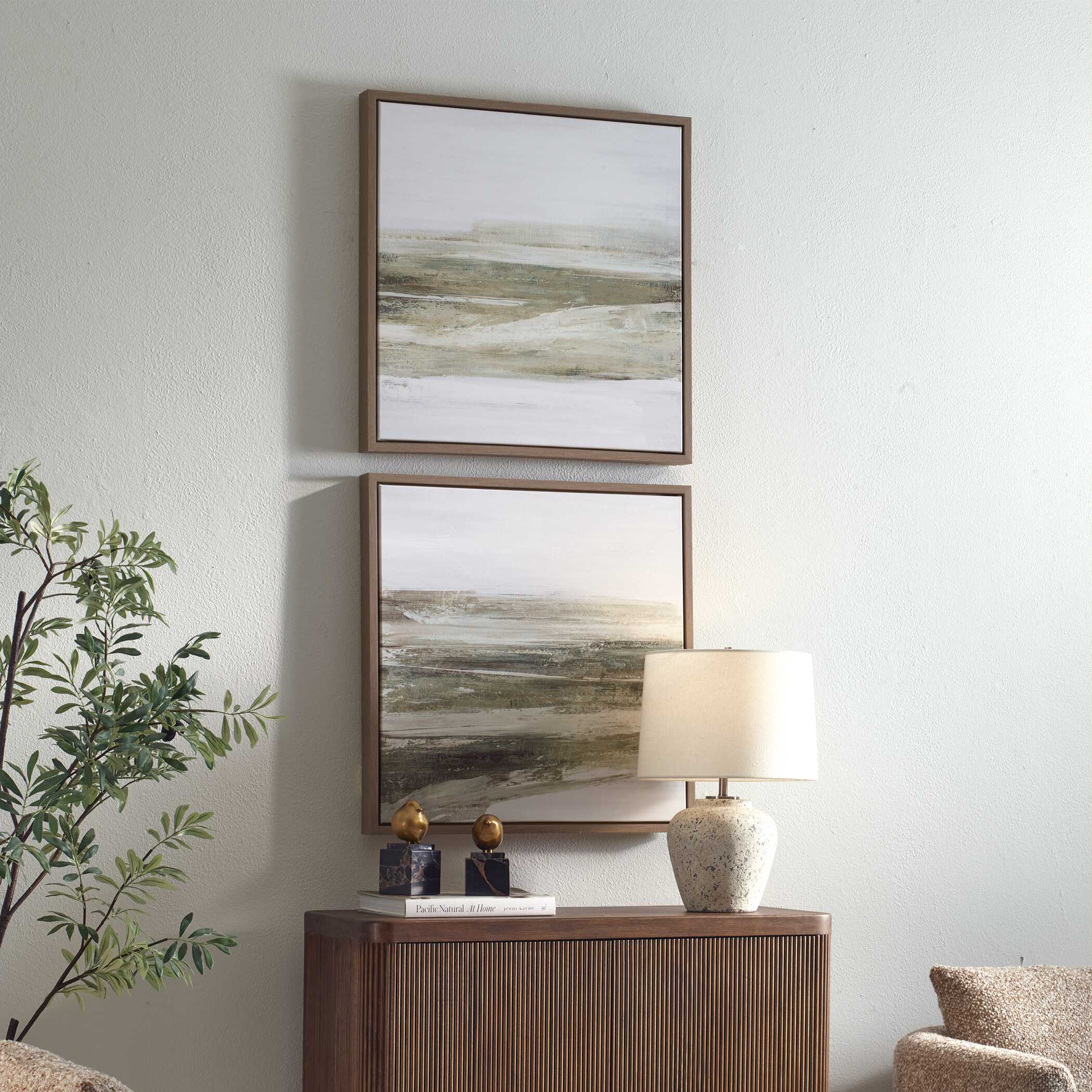 All Of A Sudden Framed Canvases Set/2, Painting by Uttermost, 25.5" width x 25.5" height x 2" depth View 3