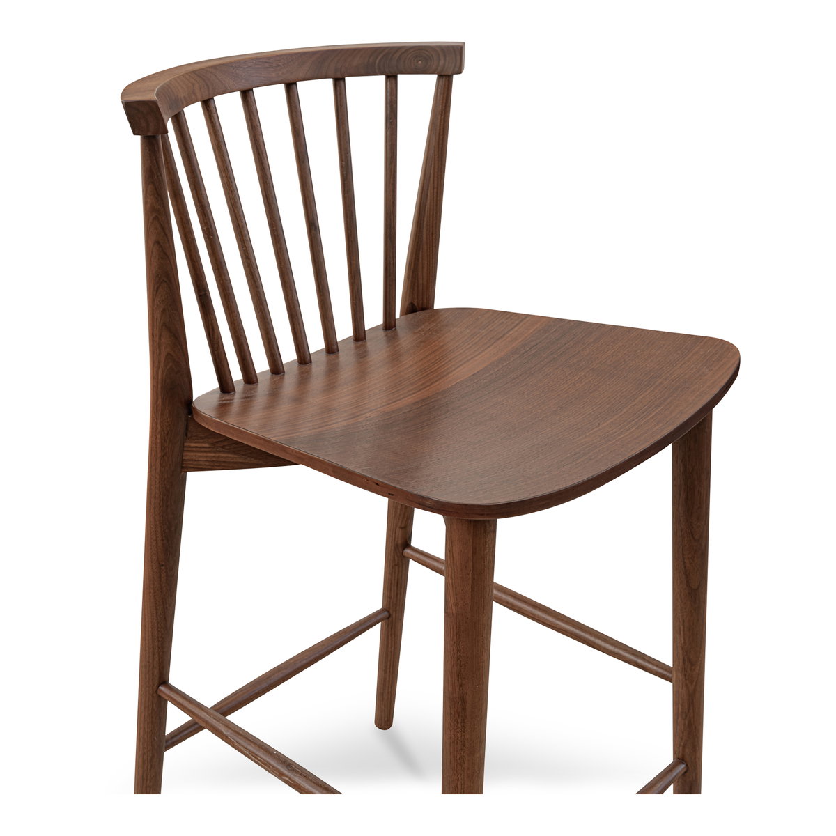 Marley Counter Stool Walnut, Counter & Bar Stool by Moe's Home, 18" width x 37" height x 20" depth View 7