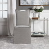Narissa Armless Chairs Set Of 2, Accent Chair by Uttermost, 19" width x 39.5" height x 25.5" depth thumbnail 2
