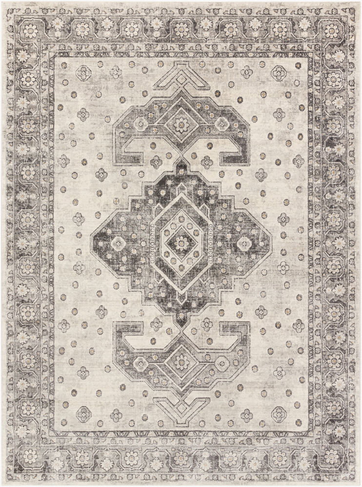 Indigo Machine Woven Rug, by Surya, 1'3.75" length x 1'3.75" width