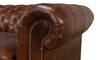 Castered Chesterfield Sofa, by Sarreid, 3'2" length x 7'5" width x 2'8" height thumbnail 9