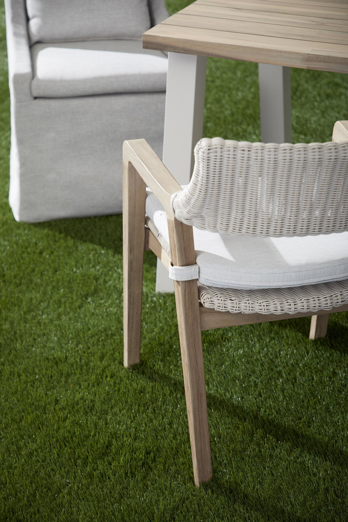 Lucia Outdoor Arm Chair, Dining Chair by Essentials for Living, 21.75" width x 31" height x 22" depth View 10