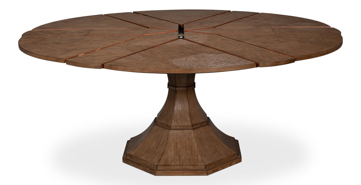 Giselle Jupe Table  Medium  Light Mink, by Sarreid, 4'7" length x 4'7" width x 2'6" height View 10