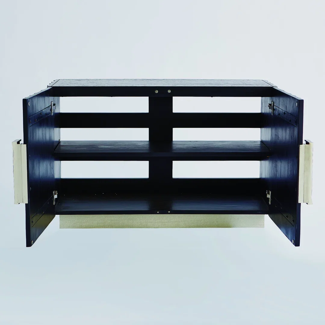 Pleated Two-Door Cabinet, Cabinets & Sideboard by Global Views, 44" width x 27.75" height x 20" depth View 4