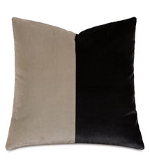 Online Designer Combined Living/Dining UMA COLORBLOCK DECORATIVE PILLOW IN MONOCHROME