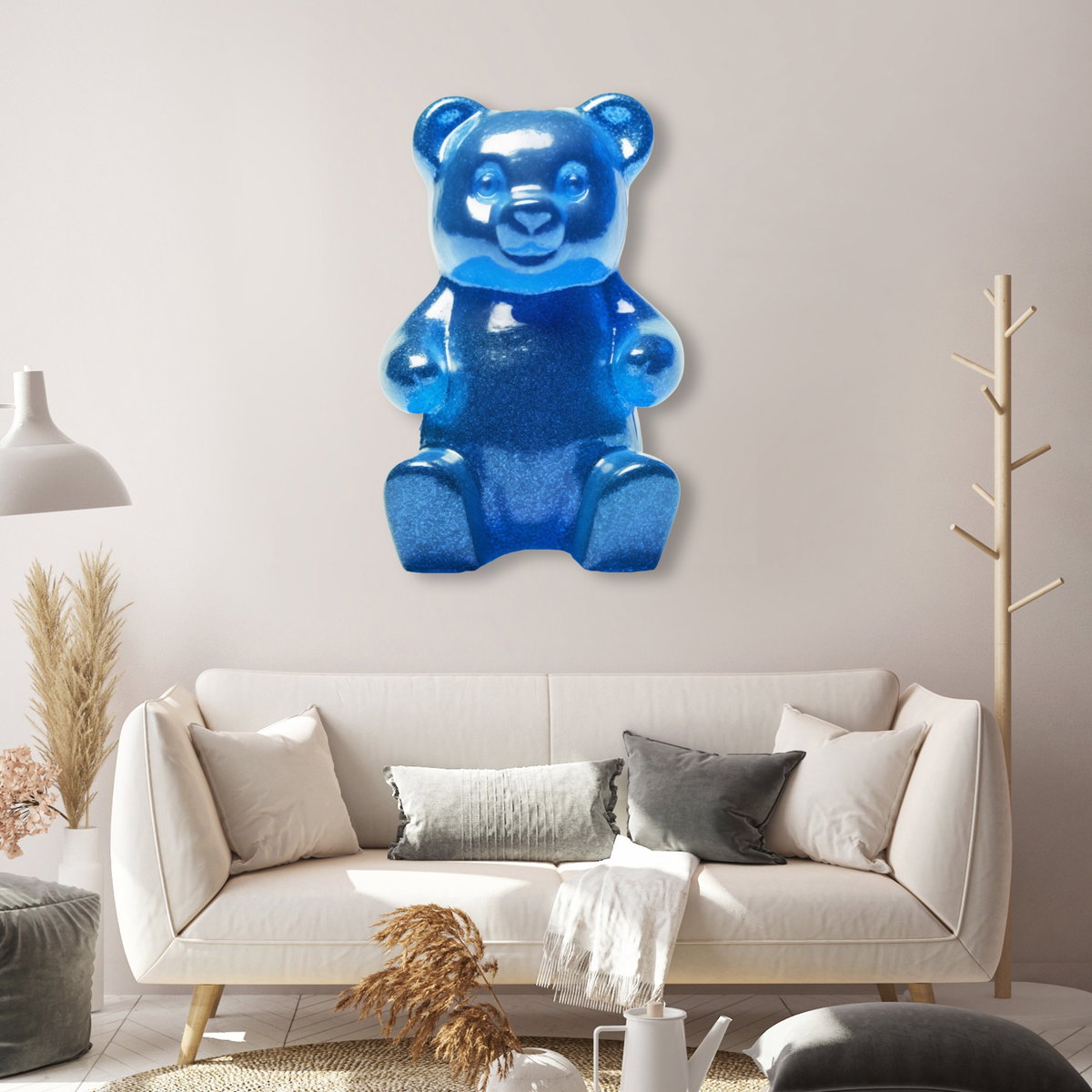 Gummy Bear Sapphire Blue (No Embellishment), Art by Oliver Gal,  15x10 View 4