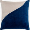 Cotton Velvet Accent Pillow Poly, Decorative Pillow by Surya, 22" length x 22" width thumbnail