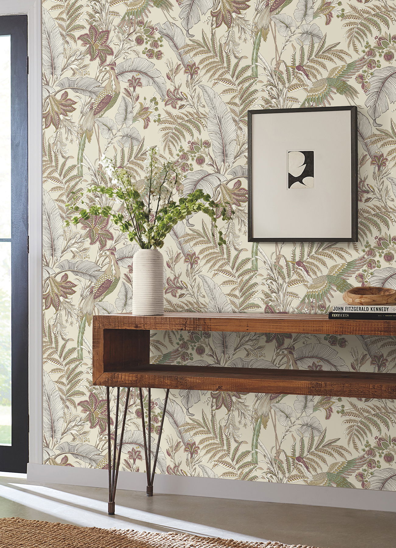 Heronwood Mulberry Wallpaper large image 