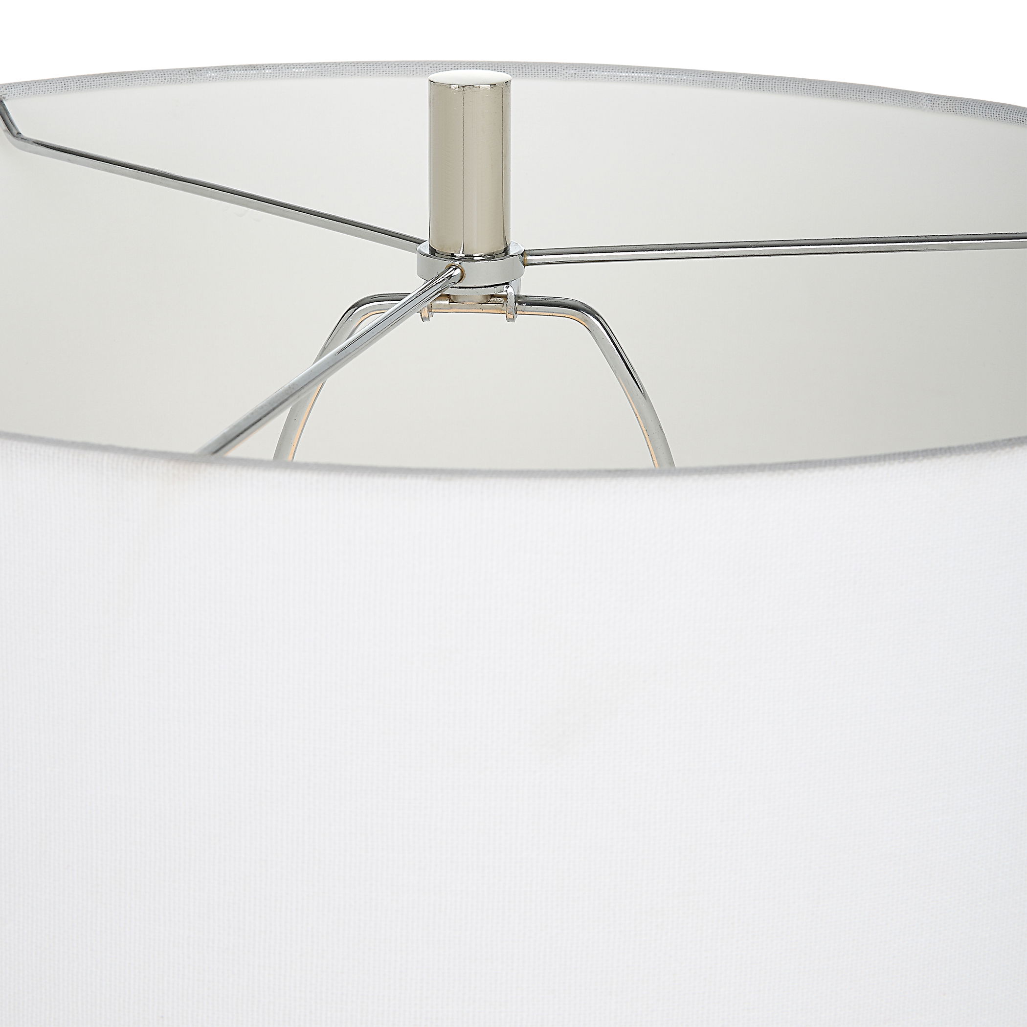 Clariot Ribbed Blue Table Lamp large image 
