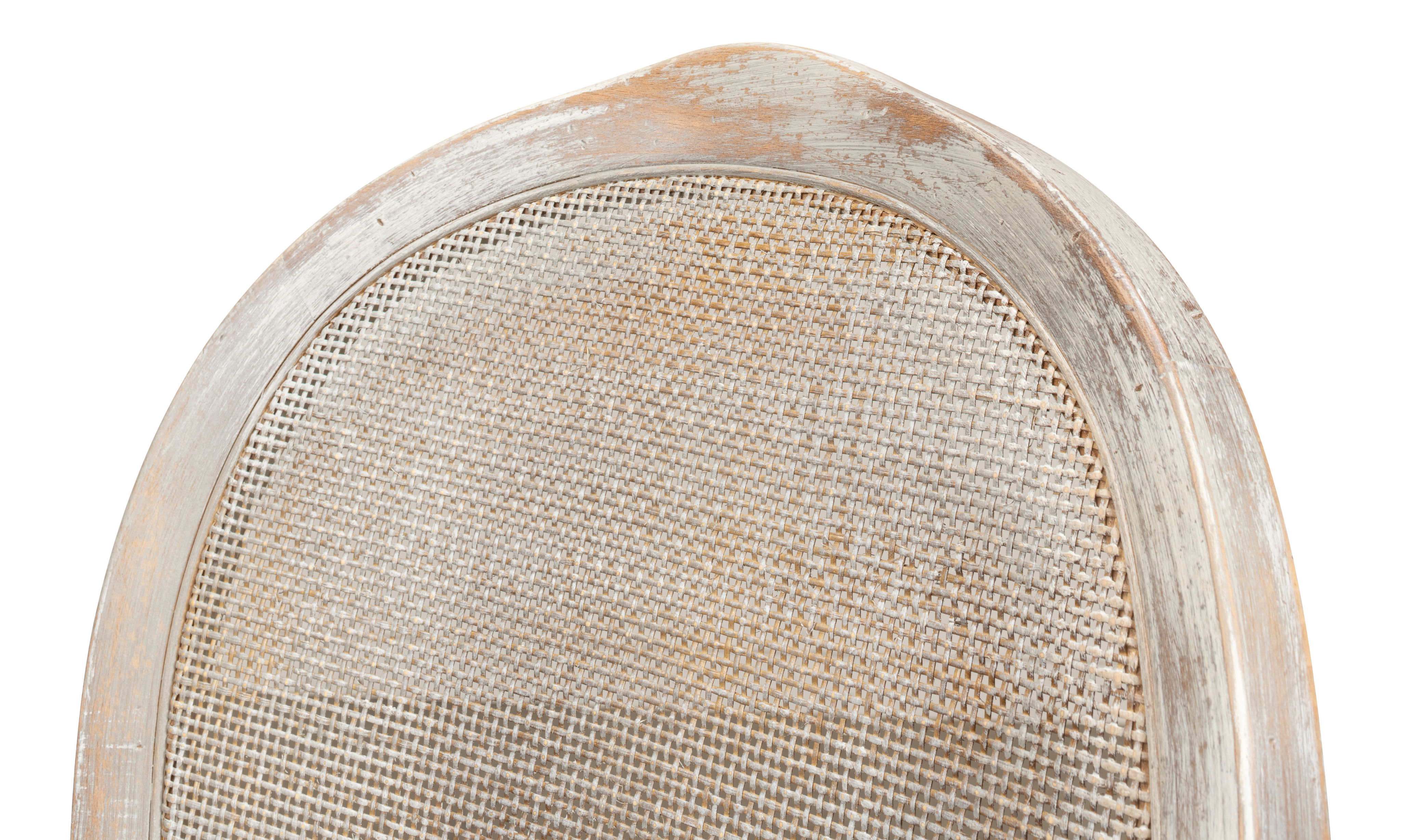 Oval Cane Back S/Chair, Grey Oak, Flax large image 