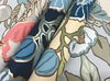 Poppies Black & Blue Metallic Wallpaper thumbnail 4