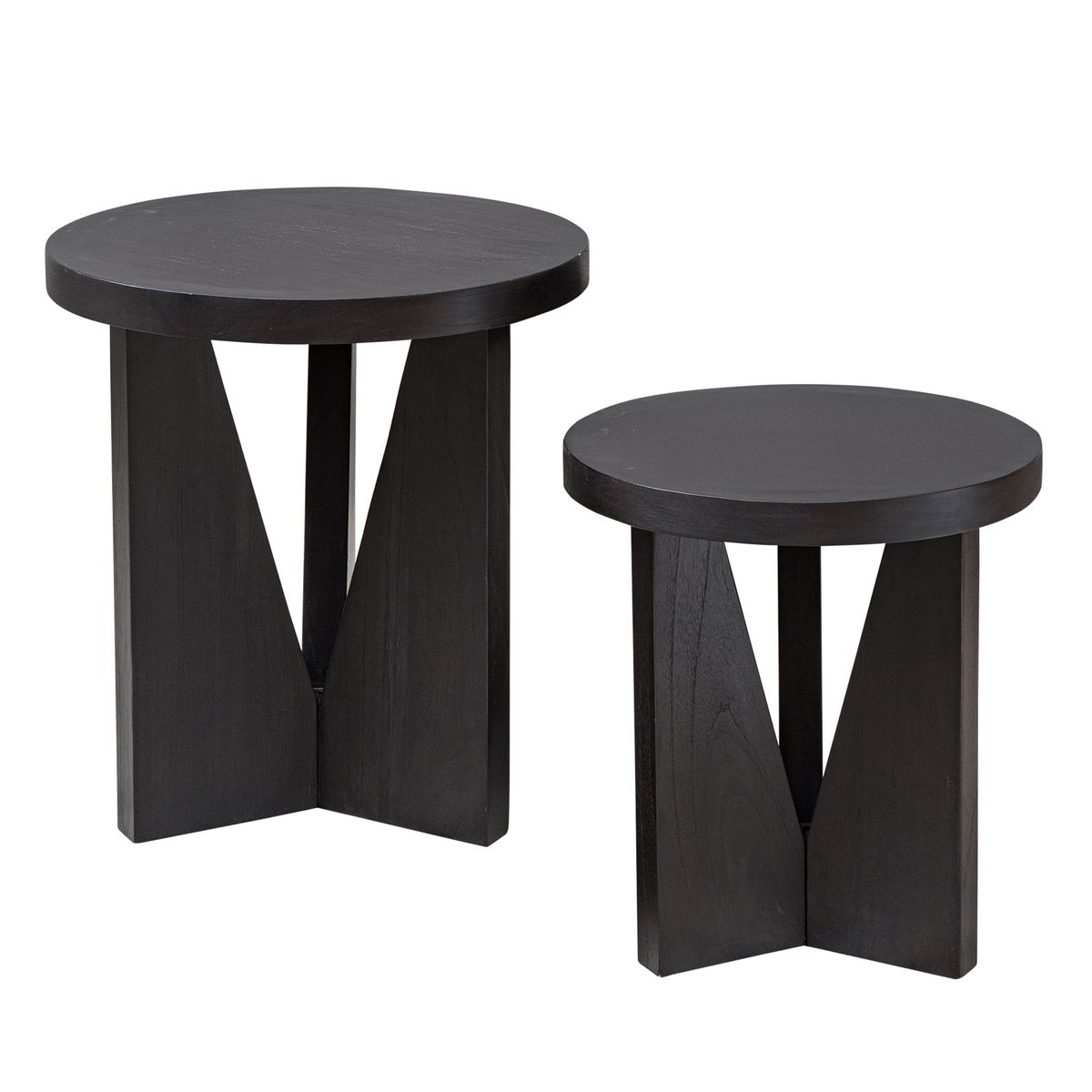 Nadette Nesting Tables Set/2, Side & End Table by Uttermost, 18.25" width x 21.5" height x 18.25" depth View 1
