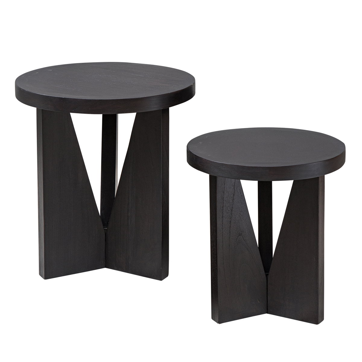 Nadette Nesting Tables Set/2, Side & End Table by Uttermost, 18.25" width x 21.5" height x 18.25" depth View 1
