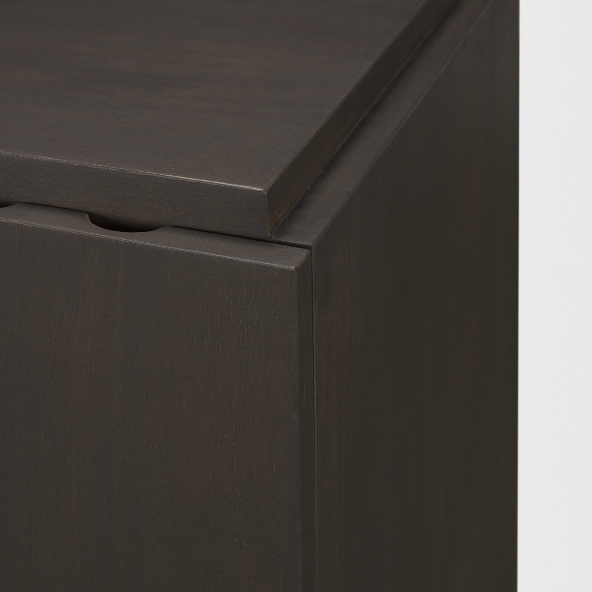 Wagner Dark Brown Wood with Arched Design Accent Cabinet, Cabinets & Chest by Mercana, 40" length x 18" width x 32" height View 11