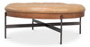 Corbet Cocktail Ottoman  Caramel Brown, by Sarreid, 3'3" length x 3'3" width x 1'4" height thumbnail 4