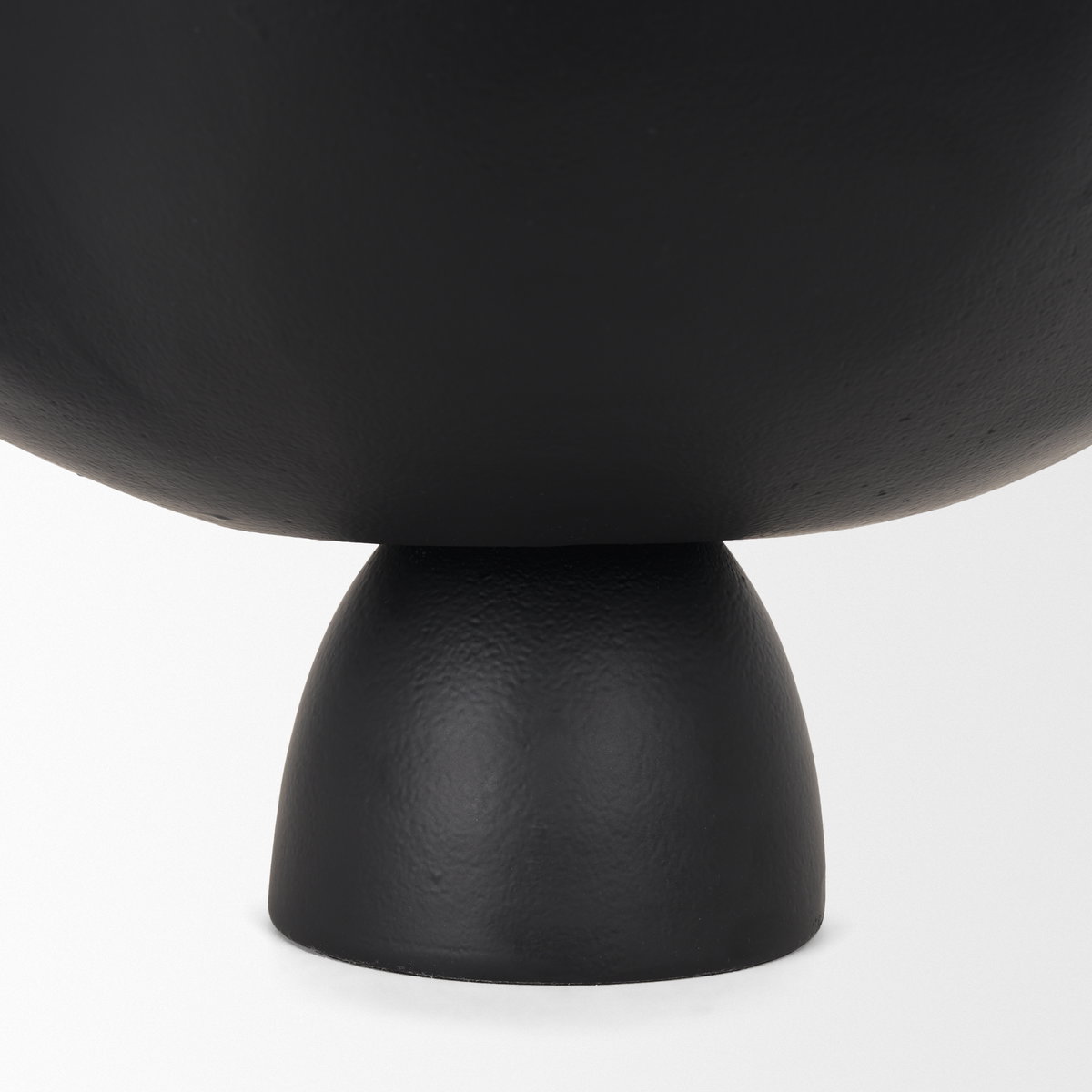 Radka Large Matte Black Metal Decorative Bowl, by Mercana, 19.69" length x 15.75" width x 8.25" height View 12