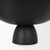 Radka Large Matte Black Metal Decorative Bowl, by Mercana, 19.69" length x 15.75" width x 8.25" height thumbnail 10