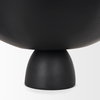Radka Large Matte Black Metal Decorative Bowl, by Mercana, 19.69" length x 15.75" width x 8.25" height thumbnail 12