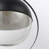 Leighton II 15x20 Black Metal Spherical Pendant Light, by Mercana, 15" length x 15" width x 20" height thumbnail 9