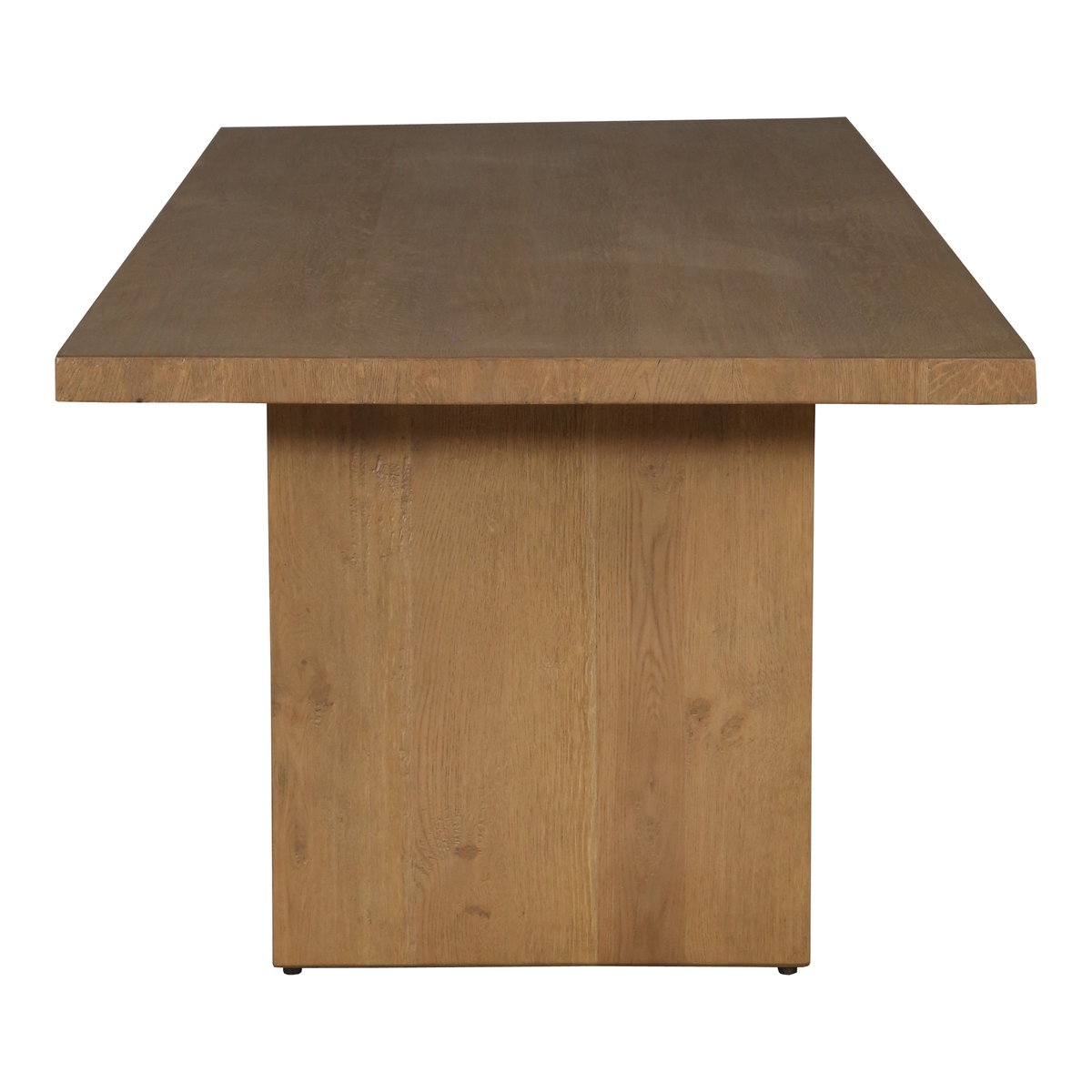 Koshi Dining Table Sandblasted Amber Oak, by Moe's Home, 96" width x 30" height x 40" depth View 3