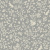 Fox & Hare Grey Wallpaper, by York Wall, 33' length x 1'8.5" width x 0.02" depth thumbnail 1